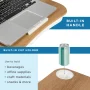LapGear - Cup Holder Lap Desk (Fits up to 14" Laptop) - White Oak Woodgrain - Image 3