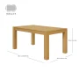 Better Homes & Gardens Bryant 58.5 in Rectangle Solid Wood Construction Dining Table, Natural Pine - Image 2