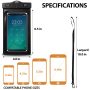 Swimming Waterproof Underwater Dry Bag Pouch Clear Cell Phone Case Cover 2-PACK - Image 4