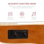 Best Choice Products 22-Fret Full Size Acoustic Electric Bass Guitar w/ 4-Band Equalizer, Truss Rod, Padded Gig Bag - Blue - Image 2