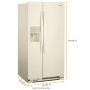 Whirlpool - 36 in. Wide 24 cu. ft. Side-by-Side Refrigerator with LED Interior Lighting - Image 4