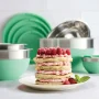Mint Green 10-Piece Covered Mixing Bowl Set - Image 3