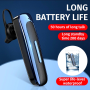 Bluetooth 5.0 Earpiece Driving Trucker Wireless Headset Earbuds Noise Cancelling - Black With Red - Image 2