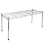 15 in. H x 14 in. W x 30 in. D Simple Deluxe 1-Shelf Shelving Silver Adjustable Storage Units, Steel Organizer Wire Rack - Image 6