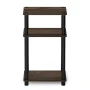 Furinno Just 3-Tier Turn-N-Tube End Table, 1-Pack, Columbia Walnut/Black - Image 4