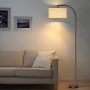 ROTTOGOON Floor Lamp for Living Room, Oil-Rubbed Bronze LED Standing Lamp with 2 Lamp Shades (Beige/White), Classic Tall Reading Pole Lamp with LED Bulb, Modern Adjustable Floor Lamp for Bedroom Study - Image 5