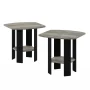 Furinno Simple Design End/Side Table, French Oak Grey, Set of 2 - Image 5