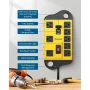 15 ft. 8-Outlets Heavy-Duty Metal Power Strip Surge Protector with 2-USB Ports, 1440 J - Image 3