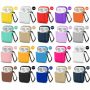 For Apple AirPods Case 1/2 Silicone Protector Shockproof Full Cover + Keychain - Image 2
