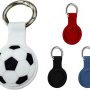 Check Ball Soft Silicone Air Tag Holder Compatible w/ Apple AirTag | Air tag Keychain, Air Tag Key Ring, Air Tags Protective case (4 Pack Soccer Ball, Red, Blue, Black) - Image 6