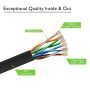 Cat6 Ethernet Cable 10 ft (1-Pack) GearIT Flat Internet Network Cable, Cat6 Patch Cords, Cat6 Cable, Cat 6 Cable, Cat 6 Ethernet Cable, RJ45 Connectors for Router, Modem - Black 10 Feet - Image 4