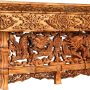 Tribe Azure Fair Trade Small Altar Table, Meditation Table Altar, Small Puja Table, Meditation Altar Wood Wiccan Buddhist, Tea Japanese, Low Side Dragon (Large Dragon) - Image 2