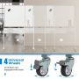 Mobile Whiteboard Adjustable Double-Sided Magnetic Board with Pegboard - Image 5