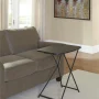 Mainstays 26" Adjustable Height Personal Folding Table, Black - Image 2