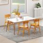 Set of 2 Modern Dining Chairs with Curved Backrest and Seat - Image 5