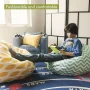 Majestic Home Goods Small Bean Bag Fusion Black - Image 4