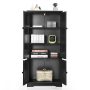 Accent Storage Cabinet with Adjustable Shelves - Black - Image 3