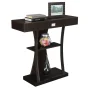 Newport 34 in. Espresso Standard Rectangle Console Table with Drawers - Image 2