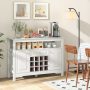 Buffet Sideboard Wine Liquor Coffee Bar Cabinet with Removable Wine Rack - Image 2