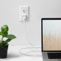 Insignia™ - 30W USB-C Compact Wall Charger Bundle with 6’ USB-C to C cable for Smartphones, Tablets and More - White - Image 2