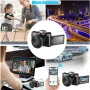 48MP Digital Camera for Photography,4K Vlogging Camera,Digital Camera for Kids and Adults with 180° Flip Screen,Wide-Angle Lens,Macro Lens,32 GB Micro Card,2 Batteries(Black) - Image 4
