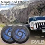 Pyle PLMRS43BL 4" Waterproof Low Profile Marine Speakers, Black (2 Pack) - Image 6