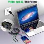 2 Pack 5Ft Multi Charging Cable 4 In 1 Fast Charger Cord for iPhone Android - Image 4