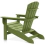 Boca Raton Lime Green Recycled Plastic Adirondack Chair - Image 2