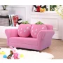 Costway Kids Sofa Strawberry Armrest Chair Lounge Couch w/2 Pillow Children Toddler Pink - Image 4