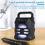 500mAh Bluetooth speaker Sound box high power bluetooth speakers TF Udisk karaoke handheld sound subwoofers for dancing - Image 2