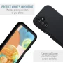 For Samsung Galaxy A14 5G Heavy Duty Rugged Dropproof Full Body Protection Phone Case with Belt Clip Holster & Built in Screen Protector - Black - Image 5