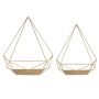 Prouve 14 in. x 7 in. x 15 in. Gold Metal Decorative Wall Shelf - Image 2