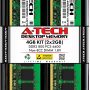 A-Tech 4GB (2x2GB) DDR2 800MHz UDIMM PC2-6400 CL6 1.8V DIMM Non-ECC Unbuffered Desktop RAM Memory Modules - Image 1