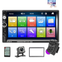 Radio Con Pantalla Para Carro Auto Con Navegacion Gps Bluetooth Camara Reversa - Image 1
