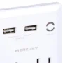 Merkury Innovations 2.4 Amp Wall Charger, 2 Outlets with 2 USB Charging Ports and Phone Stand, White - Image 5