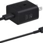 Samsung - 25W Super Fast Charging Wall Charger with USB-C Cable - Black - Image 1
