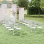 4 Pack Metal Folding Chairs with Plastic Seat and Back - Image 2