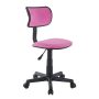 Urban Shop Pink Crushed Velvet Swivel Chair, Adjustable Height - Image 4