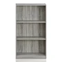Furinno Basic 3 - Tier Bookcase Storage Shelves, French Oak Grey - Image 4