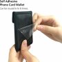 Self Adhesive Phone Card Wallet with Flip Cover, RFID Blocking, Blue - Image 6