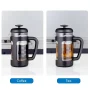 Easyworkz French Press 12 oz Coffee Tea Maker Cafetiere with Borosilicate Glass, Soft Grip Handle,Black - Image 4