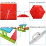 Kids Picnic Folding Table and Bench Set with Umbrella - Image 4