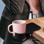 Kalolary New Drinking Cup Holder Clip - Table Bottle Cup Stand The DIY Glass Clamp Storage Saucer Clip Water Coffee Mug Holder Saucer Clip Design for Home & Office, Gray - Image 5