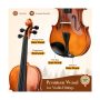 CAHAYA Violin 4/4 Full Size - Full Wooden Violin Set for Beginners Kids Adult... - Image 3