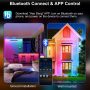 MEIKEE Wash Light DJ Light Bar, 42W RGBCW Smart APP Waterproof LED Stage Ligh... - Image 2