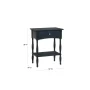 Shaker Cottage 24 in. Rectangle Wood End Table with Shelf and Drawer, Charcoal Gray Accent Table or Nightstand - Image 3