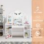 White 2-in-1 Detachable Design Kids Vanity Dressing Table - Image 6