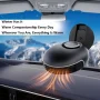 2 in1 Fast Heating and Cooling Car Heaters , Portable Car Heater,12v Car Heater and Defroster, Car Heater That Plugs into Cigarette Lighter 360°Degree Defroster with Rotatable Suction Holder - Image 4