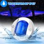 10Pcs Blue DC 12V 3 Inch Round Marine Boat Interior Lights Transom Mount Led Stern Anchor Lights LED Night Fishing Lights IP67 Waterproof Deck LED Courtesy Light - Image 3