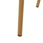 Brandy Outdoor French Bistro Chair, Set of 4, Rust Orange, White, and Bamboo Finish - Image 6